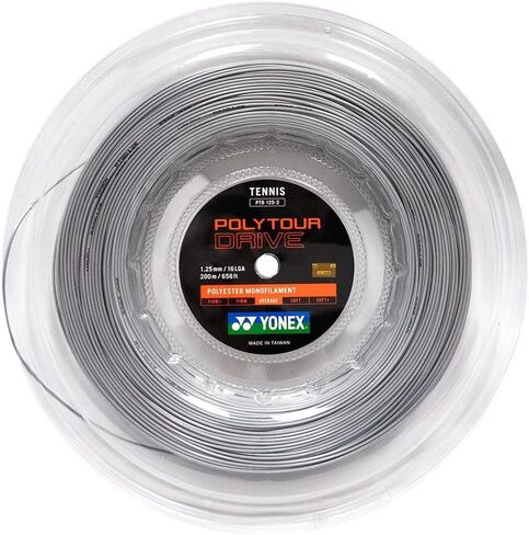 YONEX Poly Tour Drive 125/16L Tennis String Reel Silver in Saudi Arabia