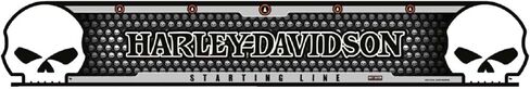 Harley-Davidson® Willie G Skull Durable Lexan Darts Starting Line - 23 x 4 inch in Saudi Arabia