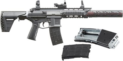 Lancer Tactical Hydra Full Size .177 Air Rifle Full/Semi Auto CO2 Blowback Air with Red Dot & Extra Mag in Saudi Arabia
