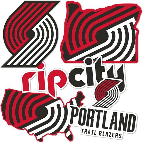 Desert Cactus Portland Trailblazers Sticker NBA Officially Licensed Sticker Vinyl Decal Laptop Water Bottle Car Scrapbook (Type 2-3) in Saudi Arabia
