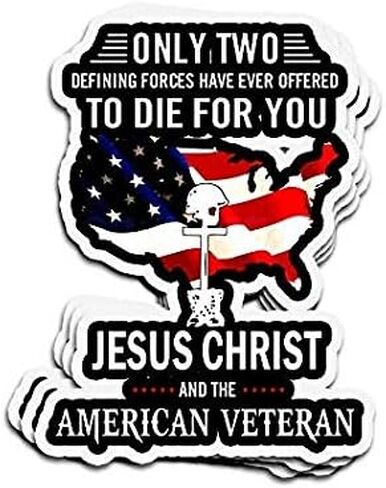 Only Two Defining Forces Have Ever Offered to Die for You - Sticker Graphic - Auto, Wall, Laptop, Cell, Truck Sticker for Windows, Cars, Trucks in Saudi Arabia