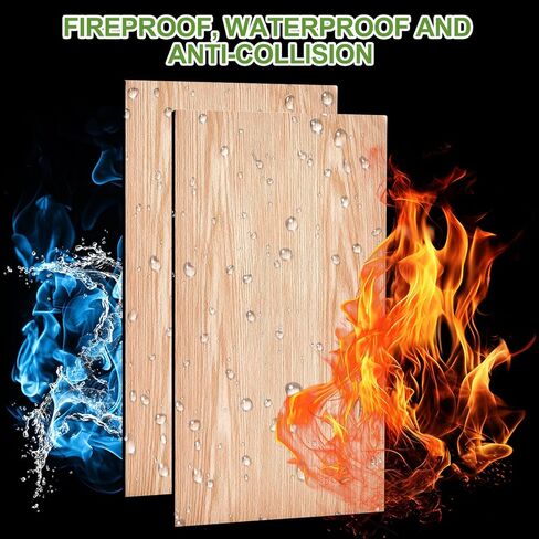 20 قطعة من الألواح الإسفنجية المقاومة للصوت للجدران، ديكور داخلي للحوائط، قشر والصق ديكور صوتي بلون الخشب الحبيبي للمسرح المنزلي، لوح حائط مركب من مادة البوليمر الرغوية المغلقة (60 * 60 * 3 ق) in Kuwait