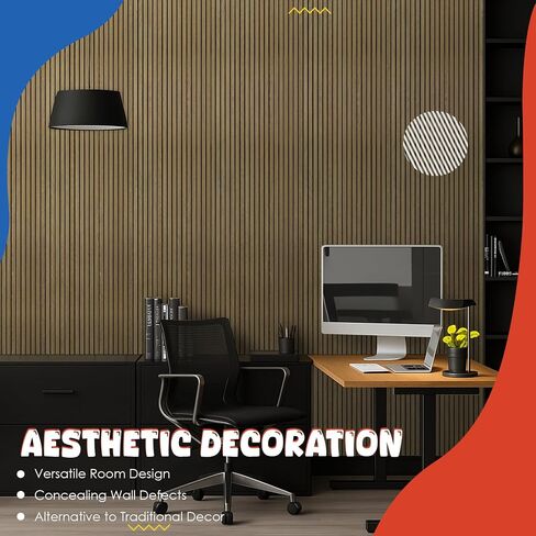 4 عبوات من الألواح الصوتية الكبيرة، 47.2 بوصة × 23.6 بوصة، لوحات حائط صوتية، لوحات مقاومة للصوت ذاتية اللصق للجدران، معالجة صوتية لاستوديو التسجيل، المنزل والمكتب (بلوط طبيعي) in Kuwait
