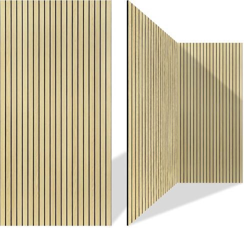 4 Pack Large Acoustic Panels,47.2"X 23.6"Acoustical Wall Panels,Self-Adhesive Sound Proof Panels for Walls,Acoustic Treatment for Recording Studio,Home&Office (Natural Oak) in Saudi Arabia