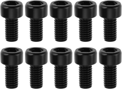 10 قطعة M3x6mm جيتار تريمولو مشبك قفل براغي متوافقة مع فلويد روز (أسود) in Kuwait
