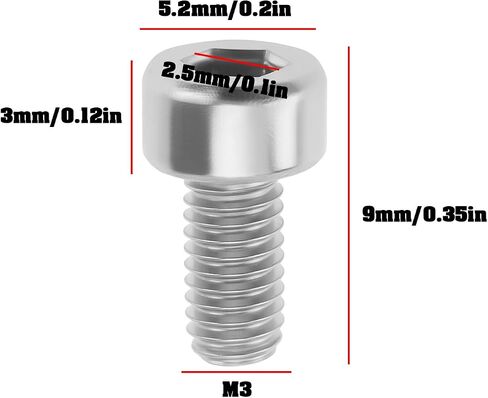 10 قطعة M3x6mm جيتار تريمولو مشبك قفل براغي متوافقة مع فلويد روز (أسود) in Saudi Arabia