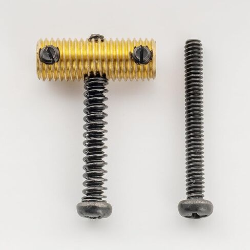 Musiclily Ultra UNC#6-32x1-1/4 Inch Stainless Steel Saddle Intonation Screws for USA Electric Guitar Bass Bridge, Black (Set of 10) in Saudi Arabia