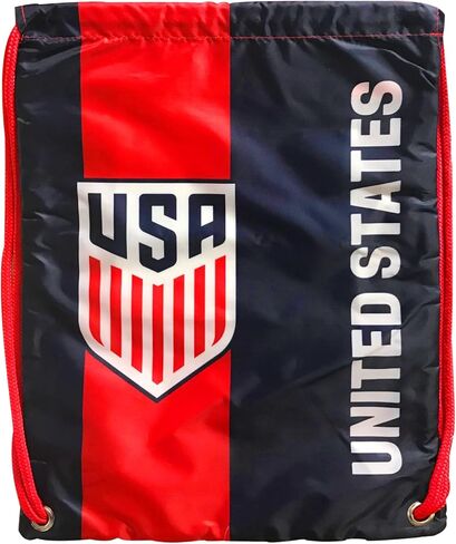 Icon Sports Officially Licensed U.S. Soccer Drawstring Cinch Bag, Navy in Saudi Arabia