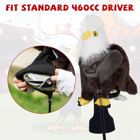 Funny Golf Driver Head Gover, Animal Golf Club Cover Ultra Premium Plush Tour Quality Driver Headcover for Men Women in Saudi Arabia