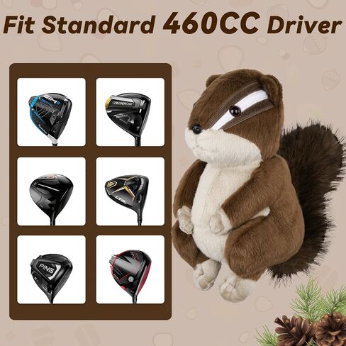 Funny Golf Driver Head Gover, Animal Golf Club Cover Ultra Premium Plush Tour Quality Driver Headcover for Men Women in Saudi Arabia