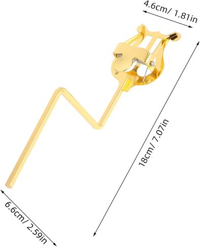 Saxophone Music Clip Holder Adjustable Folding Lyre Stand for Marching Band Compatible with Alto Saxophones Robust Clamping System Quick Storage Ergonomic Design for Wind in Saudi Arabia