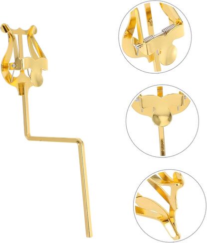 Saxophone Music Clip Holder Adjustable Folding Lyre Stand for Marching Band Compatible with Alto Saxophones Robust Clamping System Quick Storage Ergonomic Design for Wind in Saudi Arabia