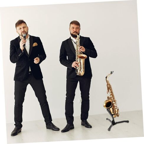 Portable Foldable Alto Saxophone Stand Lightweight Adjustable Bracket for Alto Saxophones Compact Tripod Holder Non-Slip Feet in Saudi Arabia