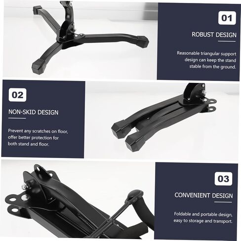 Portable Foldable Alto Saxophone Stand Lightweight Adjustable Bracket for Alto Saxophones Compact Tripod Holder Non-Slip Feet in Saudi Arabia