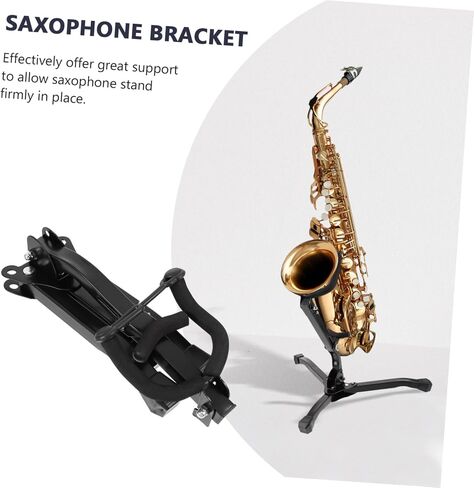 Portable Foldable Alto Saxophone Stand Lightweight Adjustable Bracket for Alto Saxophones Compact Tripod Holder Non-Slip Feet in Saudi Arabia