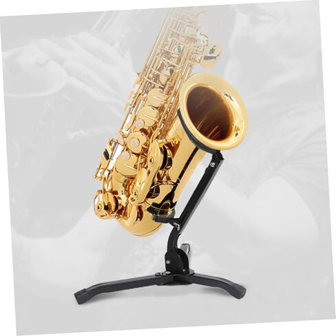 حامل VANZACK المحمول Tenor Saxophone حامل حامل ثلاثي أرضي عالمي قابل للتعديل ارتفاع خفيف الوزن وتصميم قابل للطي لسهولة التخزين in Saudi Arabia