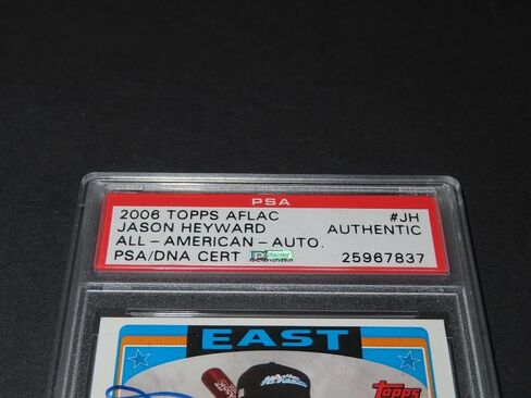 Jason Heyward Signed 2006 Topps Aflac Card #JH Autographed PSA/DNA COA 1A - Baseball Slabbed Autographed Cards in Saudi Arabia