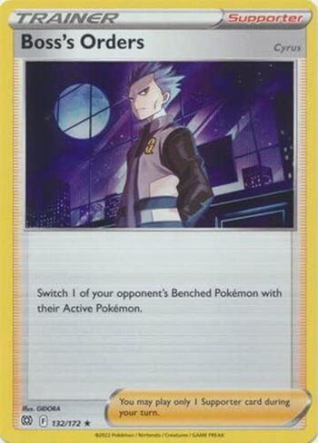 Boss's Orders (Cyrus) - 132/172 - Holo Rare - Sword & Shield: Brilliant Stars in Saudi Arabia