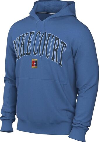 NikeCourt Heritage Men's Dri-FIT Fleece Tennis Hoodie (FQ2093-402, Star Blue/Armory Navy/Psychic Blue) in Saudi Arabia