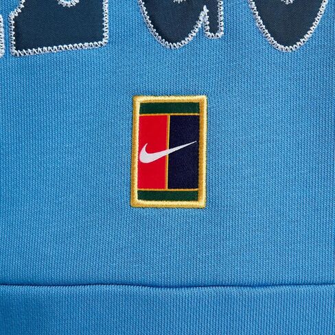 NikeCourt Heritage Men's Dri-FIT Fleece Tennis Hoodie (FQ2093-402, Star Blue/Armory Navy/Psychic Blue) in Saudi Arabia