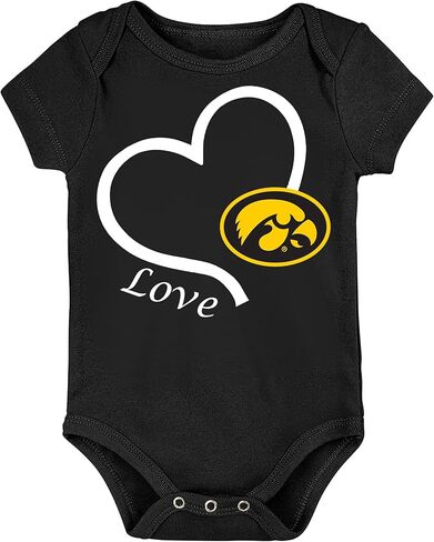 Iowa Hawkeyes Officially Licensed Love Heart Baby Bodysuit in Saudi Arabia