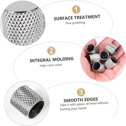 6pcs Metal Guitar Flat Knob Bass Tone Knob Replacement Electric Guitar Accessory in Saudi Arabia