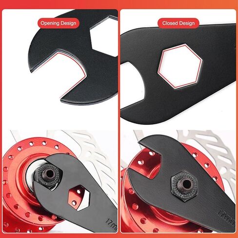 Bicycle Cone Thin Wrench Set for Bicycle Wheel Hubs - Professional Slim Spanner for Tight Hub Cone Nuts & Axle Adjustments on Road & Mountain Bicycle (7PCS Wrench13-14-15-16-17-18-19MM) in Kuwait