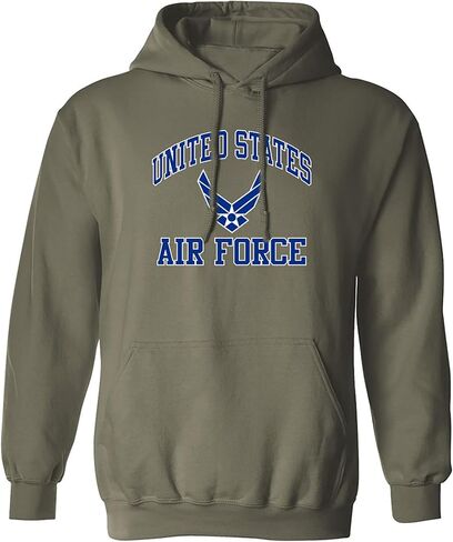 سترة بقلنسوة للبالغين من Zerogravitee Air Force Wings باللون الأزرق/الأبيض in Kuwait