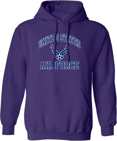 سترة بقلنسوة للبالغين من Zerogravitee Air Force Wings باللون الأزرق/الأبيض in Kuwait