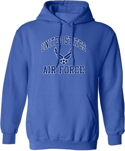 سترة بقلنسوة للبالغين من Zerogravitee Air Force Wings باللون الأزرق/الأبيض in Kuwait