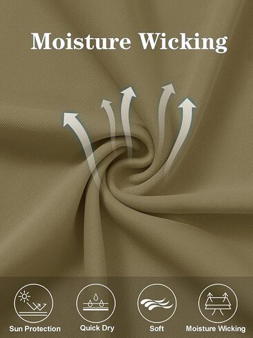 Mens UPF 50+ UV Sun Protection Shirts Outdoor Long Sleeve SPF Rash Guard for Fishing Hiking Swim Running in Kuwait