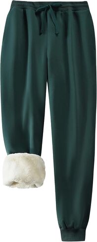 KOMANA Men's Sherpa Cotton Sweatpants Fleece Warm Winter Pants for Men in Saudi Arabia