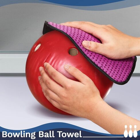 Aoriher 3 Pieces Bowling Ball Towel Shammy Pad Rag Bowling Ball Microfiber Towel Easy Wipe Off Grip for Cleaning from Dirt Oil Accessories (Stylish,7.8 x 7.8 Inch,Black, White) in Saudi Arabia