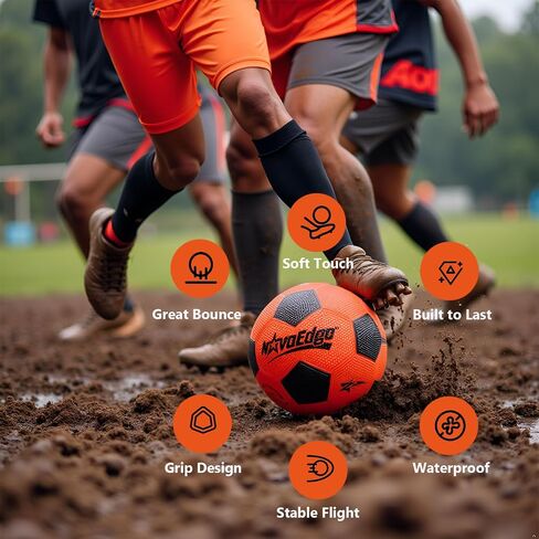 Glow in The Dark Sports Ball | USB-C Rechargeable LED Light-Up for Night, Regular Play by Day | Choose Football, Basketball or Soccer Ball | for Kids, Teens & Adults in Saudi Arabia