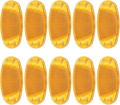 PATIKIL Bike Wheel Reflectors Plastic Oval Safety Bicycle Wheel Rim Reflective Warning Reflective for Mountain Bike Night Riding in Saudi Arabia