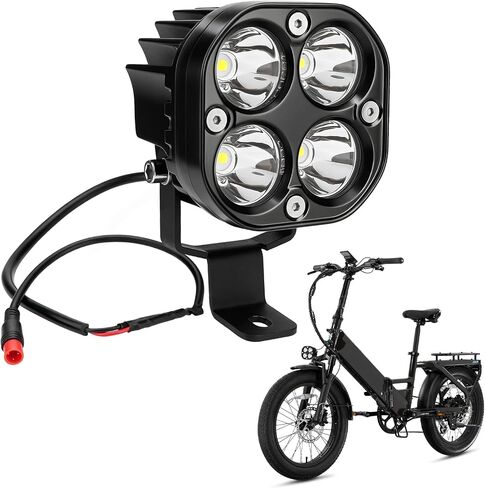 Jerbor Headlight for Lectric XP 1.0/2.0/3.0/XP Lite1.0/2.0/XP Trike1/2/XPedition 1.0/2.0/Xpress, 6000LM Bright Front Light, IP-67 Waterproof Head Light, Ebike Accessories for Lectric in Saudi Arabia