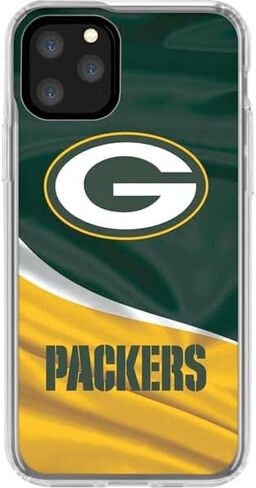 Skinit Clear Phone Case Compatible with iPhone 11 Pro - Officially Licensed NFL Green Bay Packers Design in Saudi Arabia