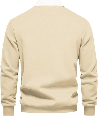 ZAFUL Mens Polo Shirts Long Sleeve Pullover Sweatshirts Contrast Collar Button Down Golf Shirt in Saudi Arabia