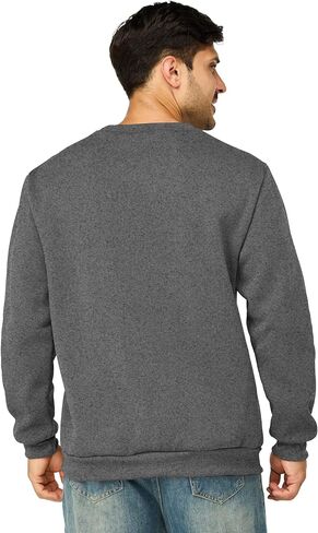 Mens Crewneck Sweatshirts Casual Fleece Pullover Sweatshirt Long Sleeve Basic Sweat Shirts in Saudi Arabia