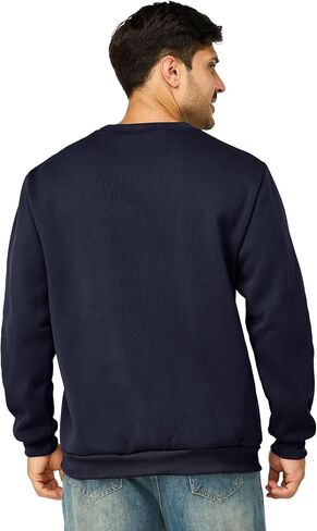 Mens Crewneck Sweatshirts Casual Fleece Pullover Sweatshirt Long Sleeve Basic Sweat Shirts in Saudi Arabia