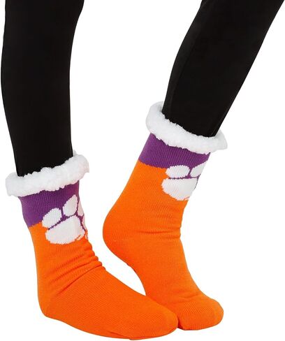 FOCO Clemson Tigers NCAA Womens Fan Footy 3 Pack Slipper Socks in Saudi Arabia