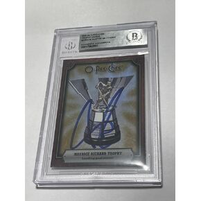 Auston Matthews Signed Maurice Richard Trophy Card IP Slabbed Beckett BAS a - Hockey Slabbed Autographed Rookie Cards in Kuwait