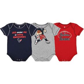 Outerstuff NFL Boys Newborn and Infant Assorted Team 3 Pack Creeper Set, Houston Texans 18 Months in Saudi Arabia