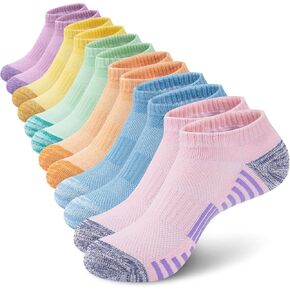 6 Pairs Ankle Socks for Women, Athletic Running Cotton Comfort Cushioned Sports Low Cut Socks in Saudi Arabia