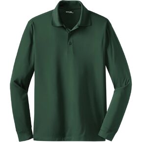 Sport-Tek Long Sleeve Micropique Sport-Wick Polo. ST657 Forest Green in Saudi Arabia