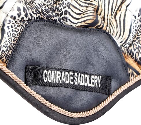 Wool & Textile English Saddle Pad, All-Purpose Horse Saddle Pad with Bold Animal Print, Breathable, Shock-Absorbing, Soft Lining, Stylish & Durable for Everyday Riding & Training in Saudi Arabia