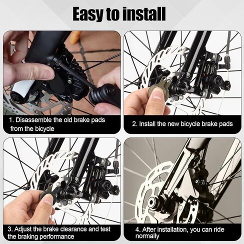 6 Pairs Bicycle Disc Brake Pads, Low Noise Bike Brake Pads Wear Protection Bicycle Accessories Suitable for B01S Mountain Bike Compatible with Tektro Novela IOX in Saudi Arabia