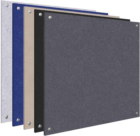 VERSARE Wall-Mounted SoundSorb Acoustic Standoff Panels 5-Pack | Soundproof Noise Pads | Acoustics for Home Studios, Theaters or Schools | Sound Absorbing Material | 4' x 8' Blue Panels in Saudi Arabia