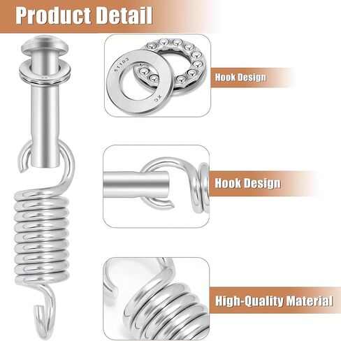 Porch Swing Hammock Chair Springs,Heavy Duty Porch Hanging Hammock Chair Egg Chair Swing Hanging Hardware Kit Spring Pin Plug Replacement in Kuwait