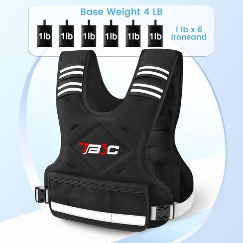 Adjustable Weighted Vest for Women - 04-10lb/11-20lb/20-32lb Vest with 6 Ironsand Weights for Strength Training,Body Weight Vest Exercise Set for Running, Walking and Home Workouts in Kuwait